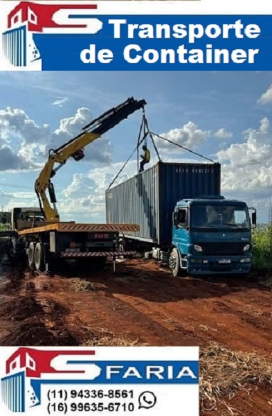 Transporte de container em Guarujá
