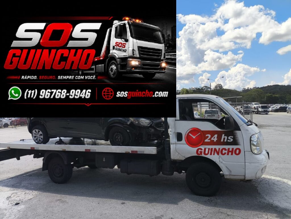 SOS Guincho especializada em remoção e transporte de veículos com atendimento rápido em cidades, bairros e rodovias da região.